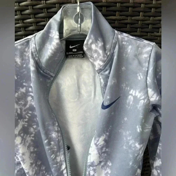 Nike Toddler Boy Just Dream It Tricot Ashen Slate Tie Dyed Jacket Size 3T - Picture 4 of 5